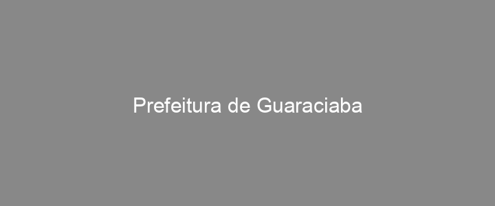 Provas Anteriores Prefeitura de Guaraciaba